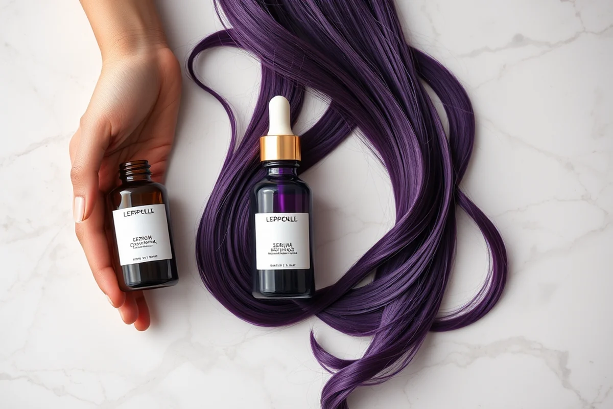 dark purple hair dye β Dark Purple Hair Dye (the finished result)