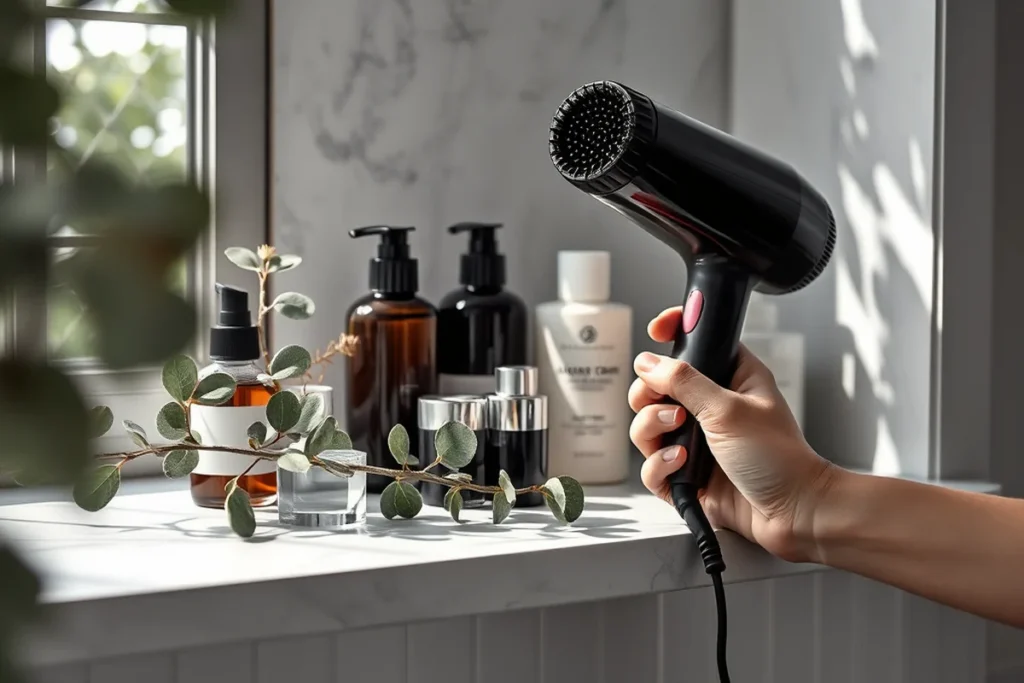 Hair Dryer With Brush